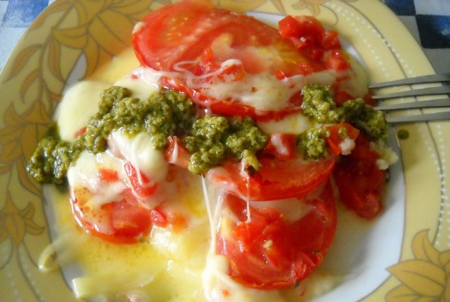 Rosii cu mozzarella la cuptor