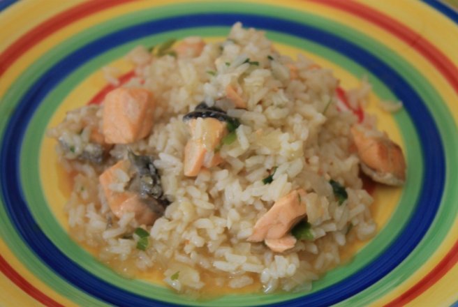 Risotto de somon