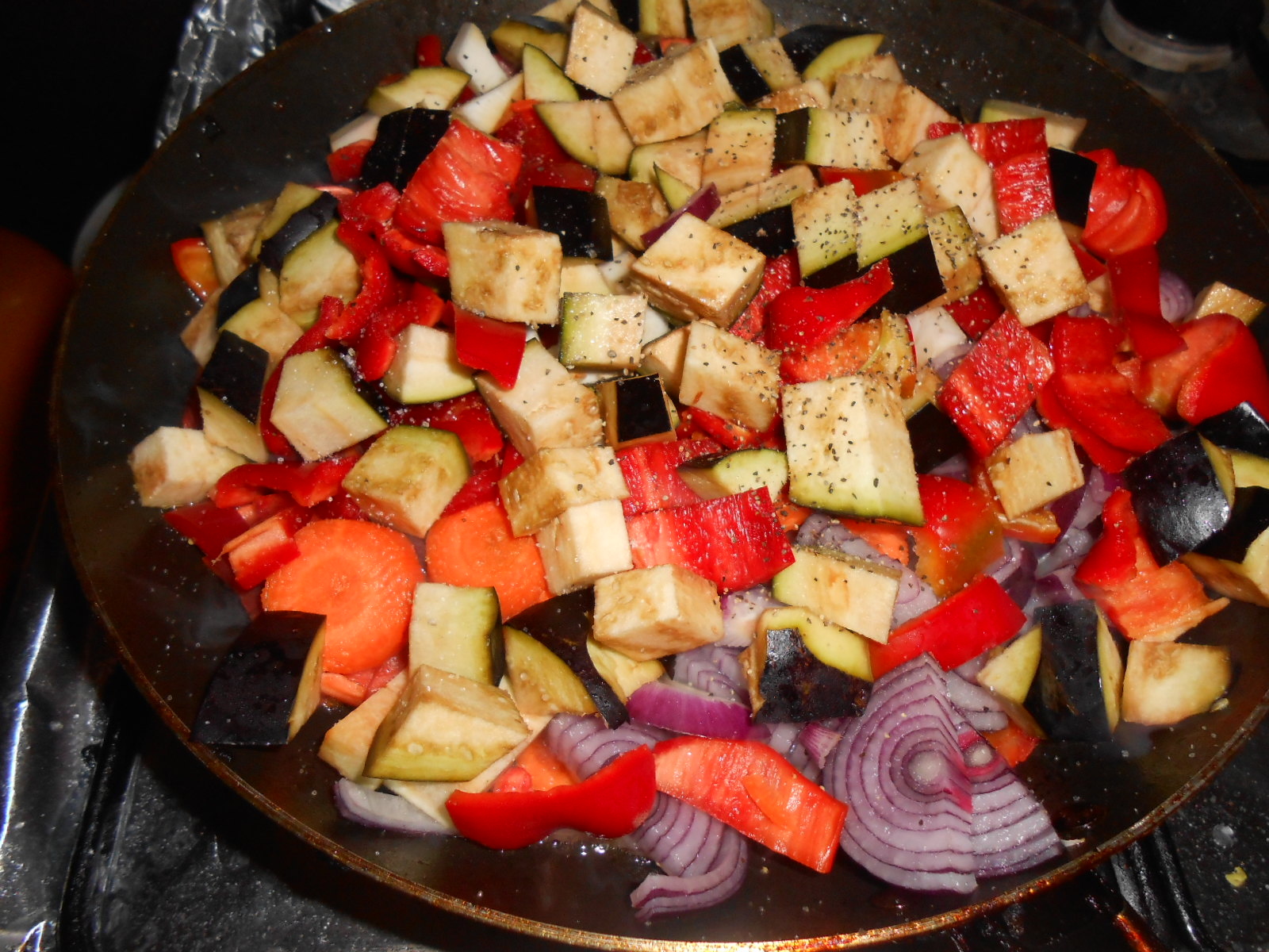 Cotlet de porc cu legume la cuptor