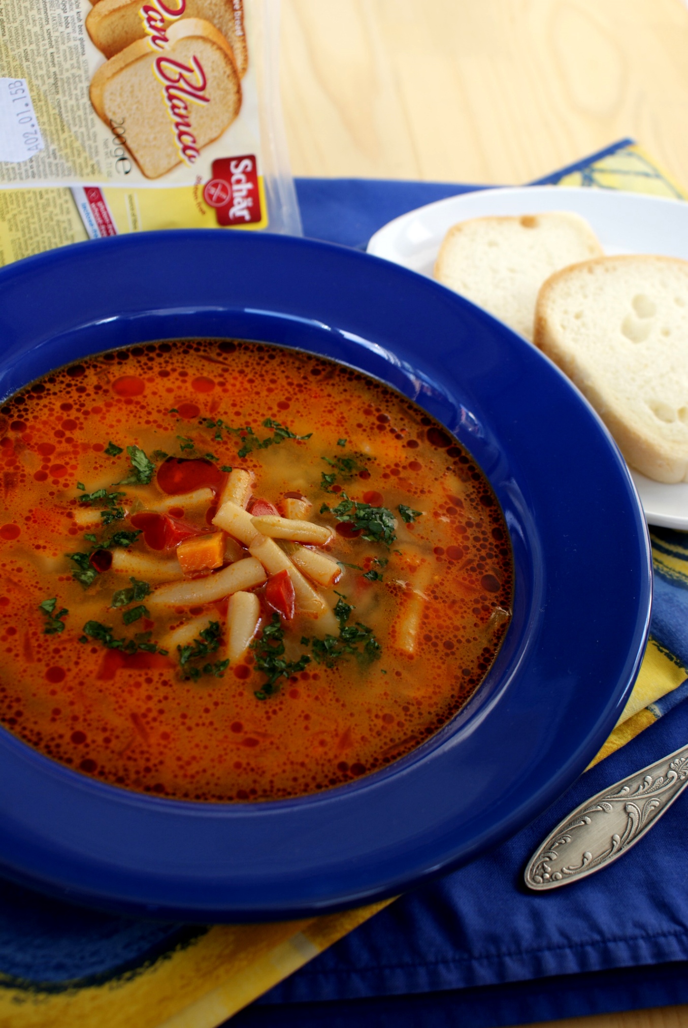 Ciorba de fasole galbena pastai