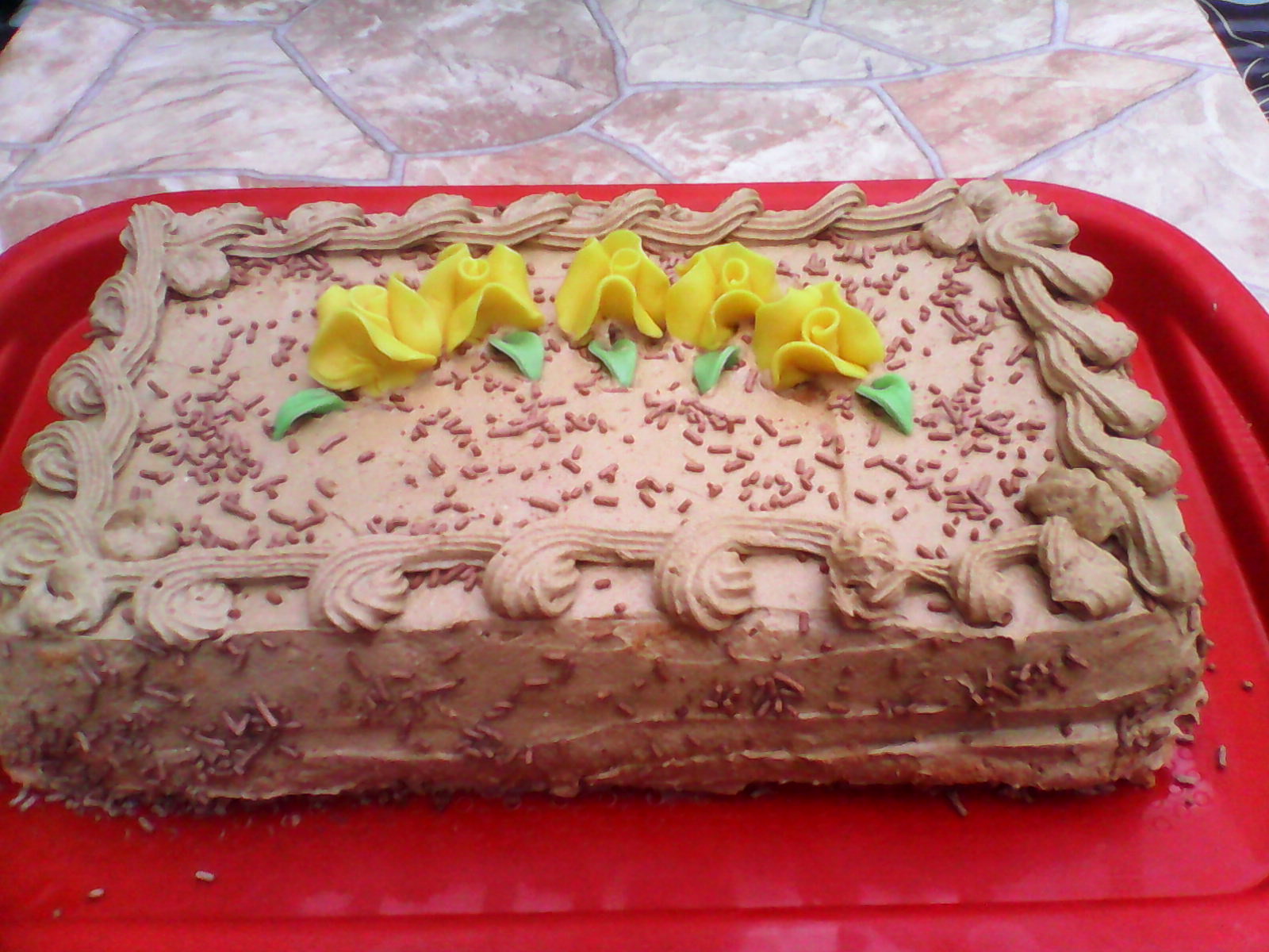 Tort aniversar cu crema de ness