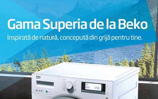 Solutii ingenioase pentru hainele tale,  cu noua gama de masini de spalat rufe Superia de la Beko