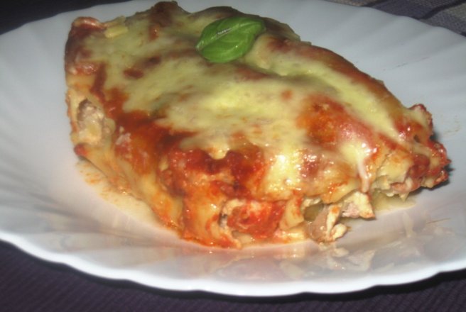 Cannelloni cu pui si ciuperci