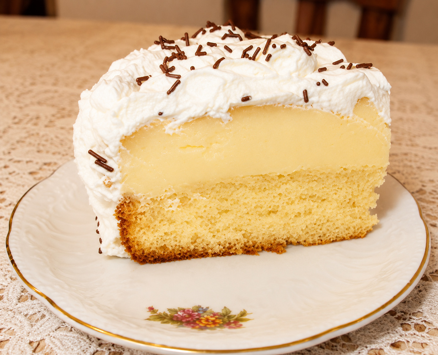 Tort cu crema de zahar ars