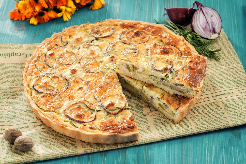 Quiche cu dovlecei