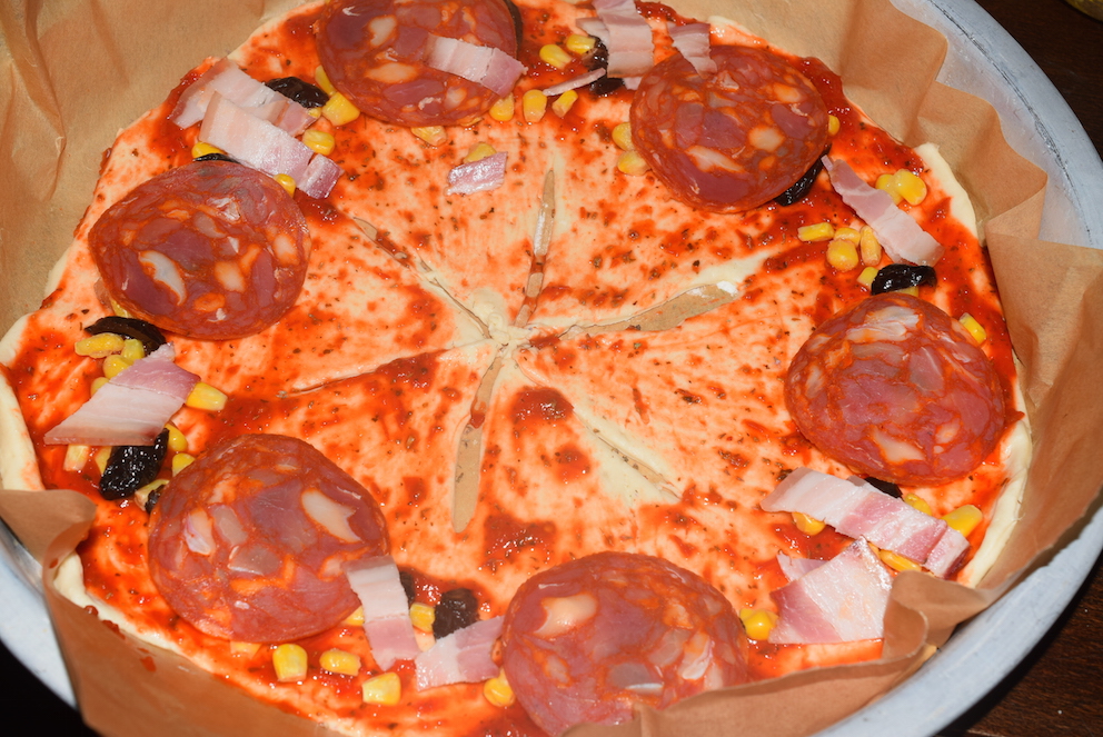 Pizza coronita floare