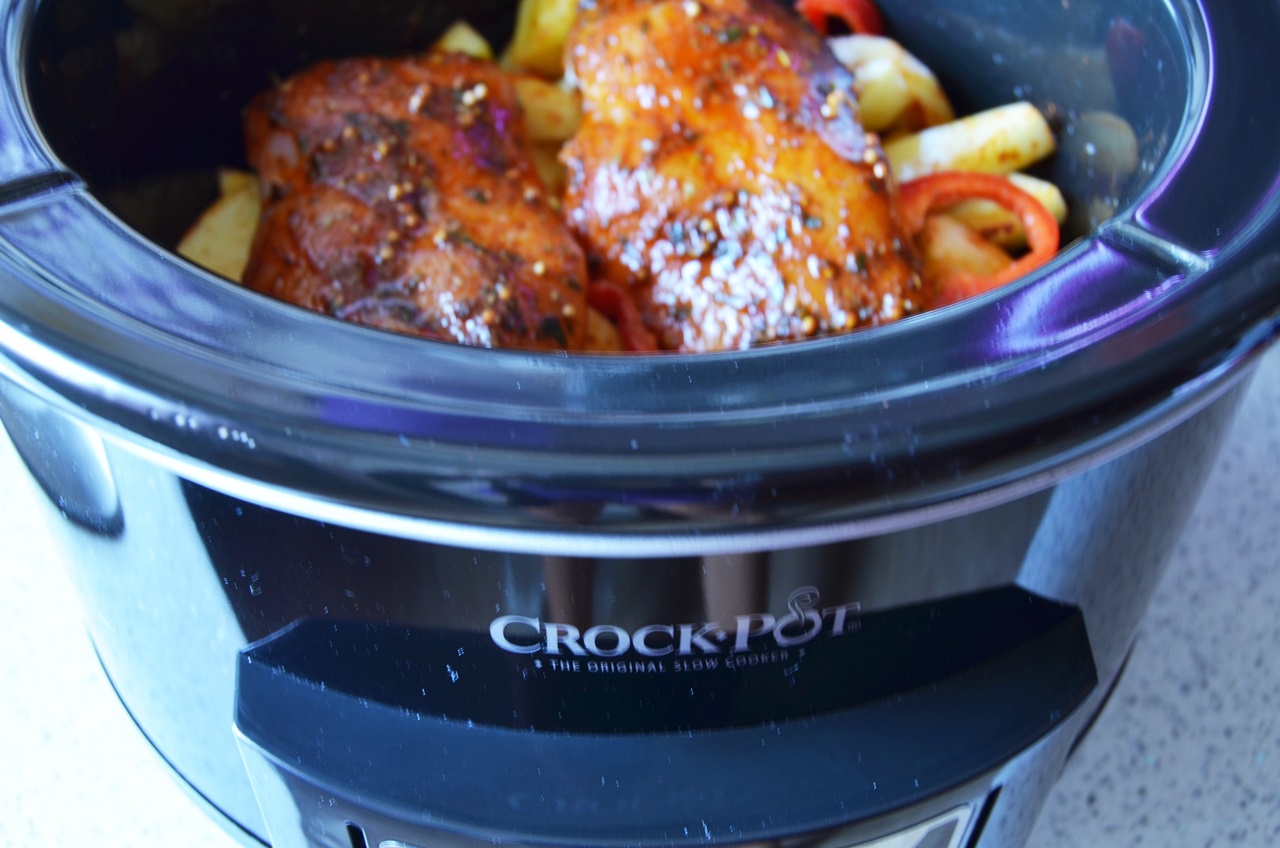 Piept de pui cu legume la slow cooker Crock-Pot