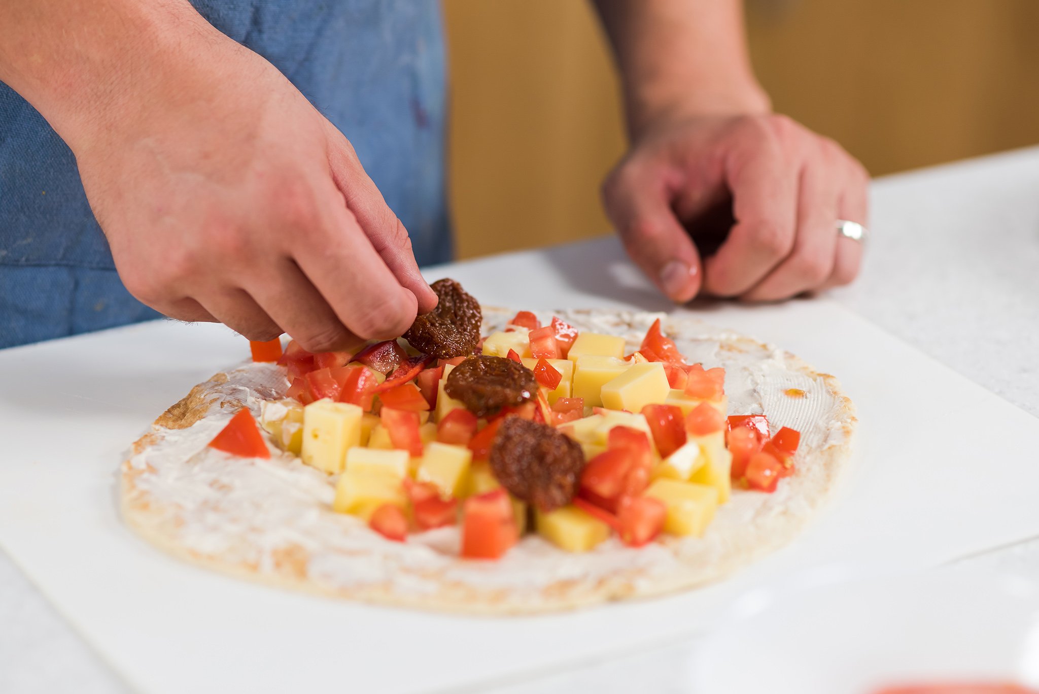 Quesadilla cu crema de branza si emmentaler Delaco