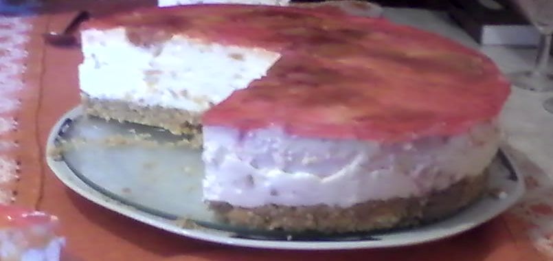 Cheesecake cu piersici