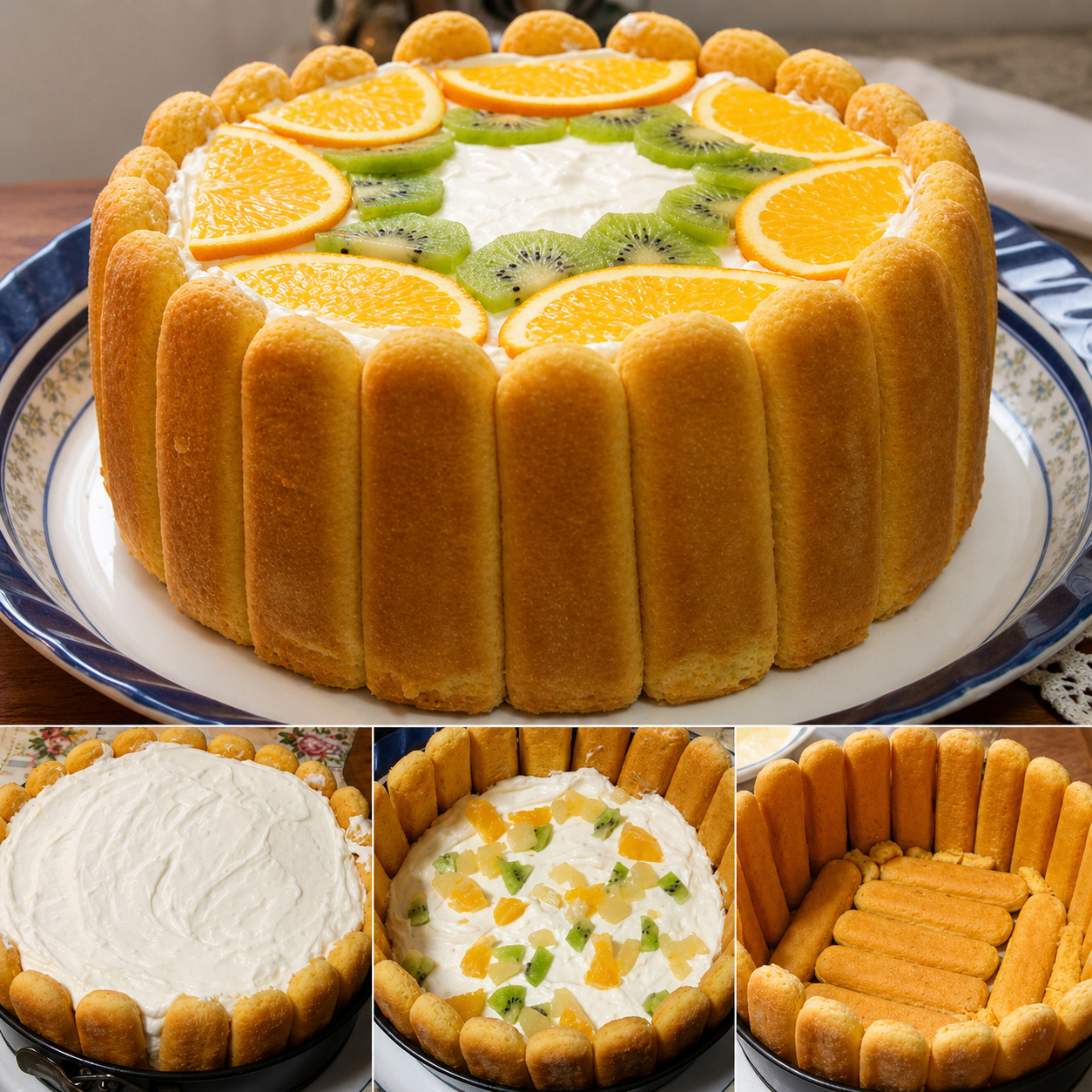 Reteta de Tort diplomat - un dulce festiv si gustos
