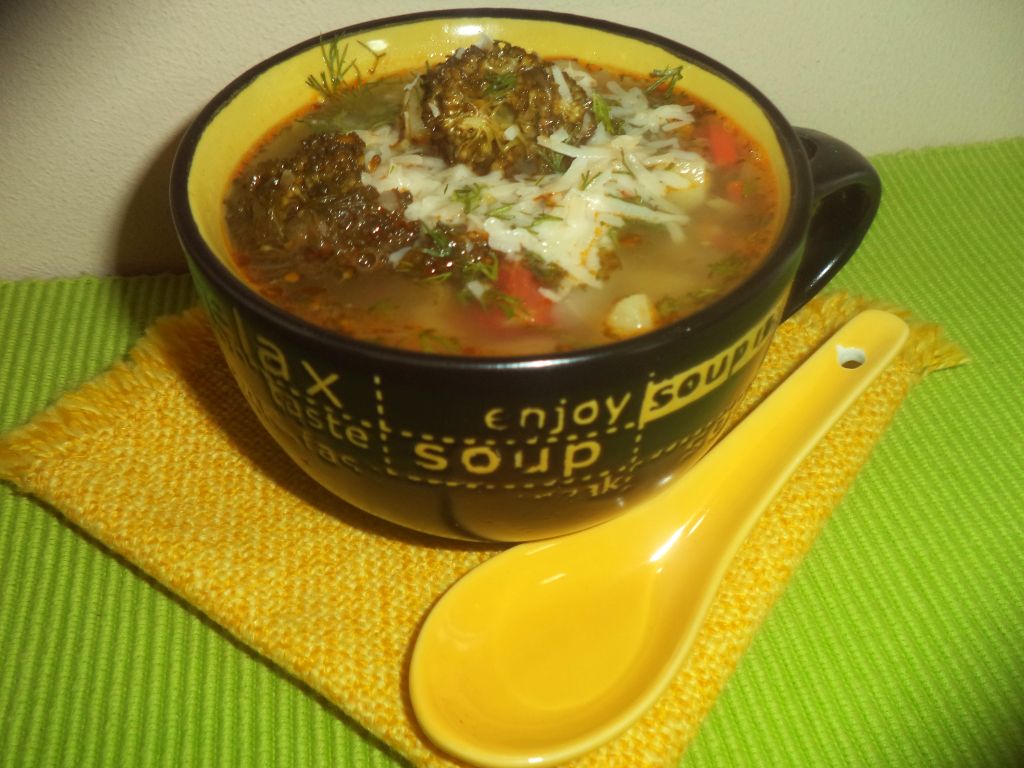 Ciorba de legume cu parmezan