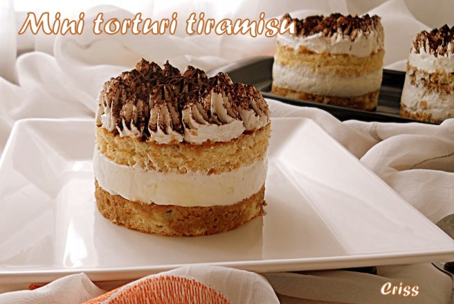 Mini torturi Tiramisu reţetă originală