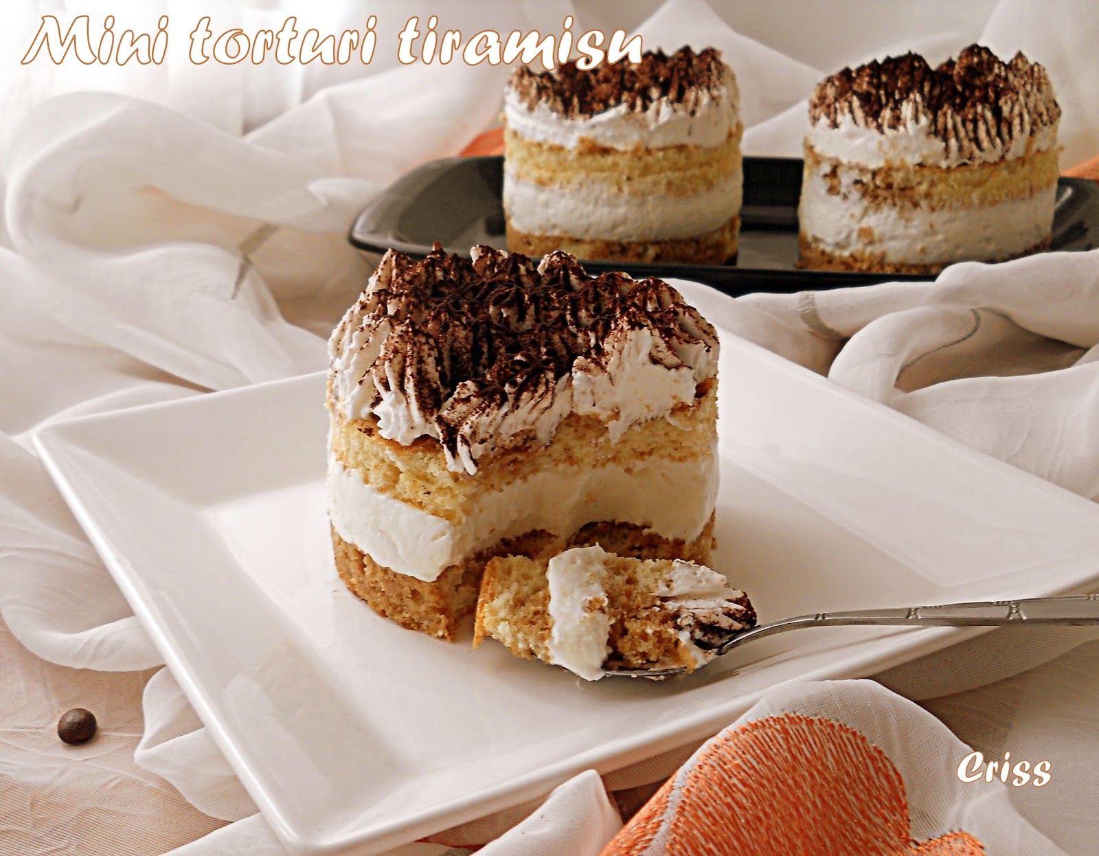 Mini torturi Tiramisu reţetă originală