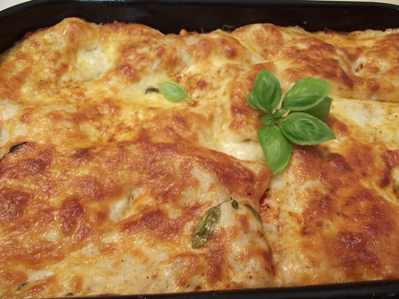 Lasagna cu piept de pui si ciuperci