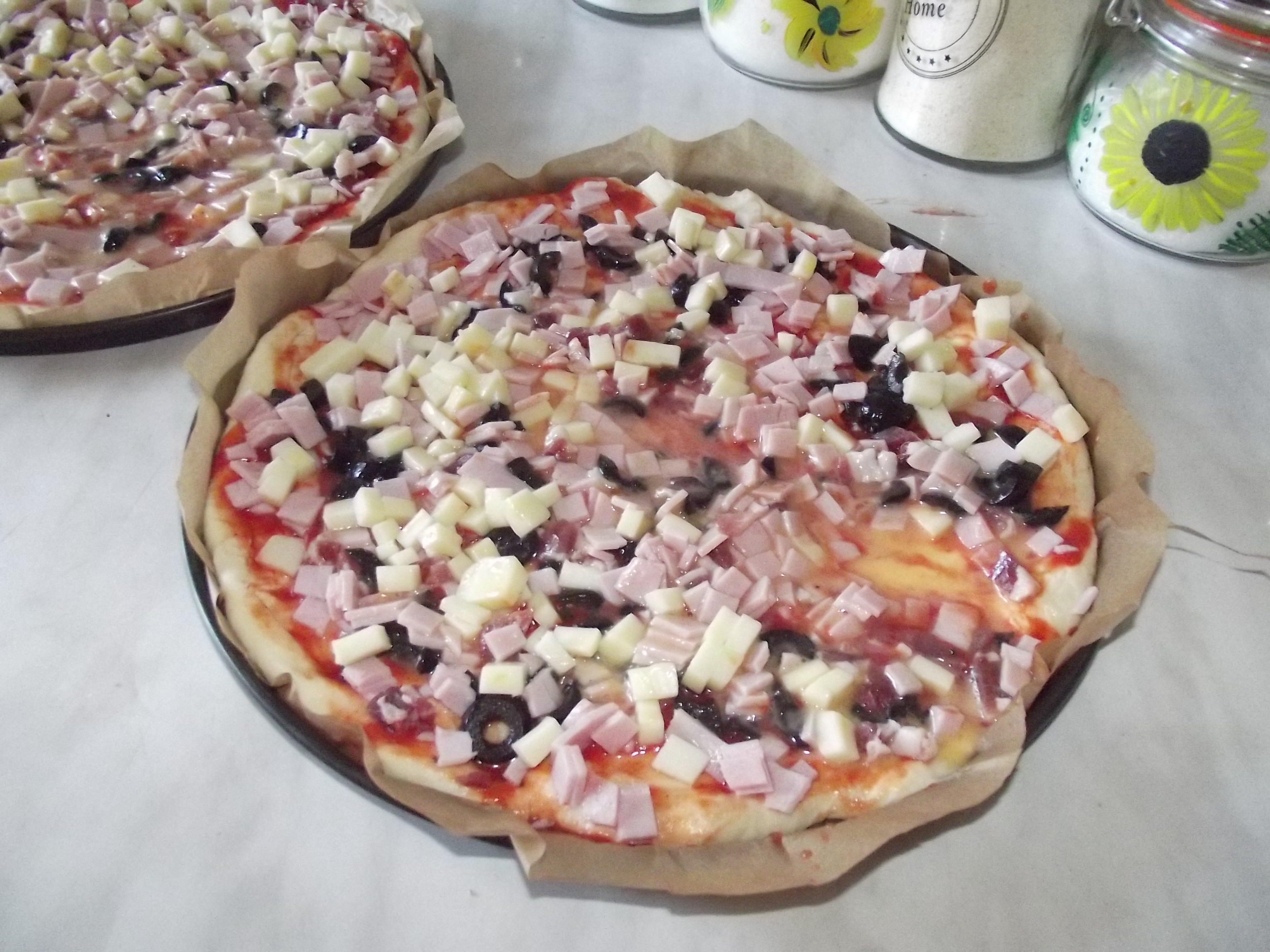 Pizza aluat cu smantana