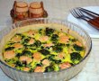 Tarta cu somon, broccoli si spanac-11