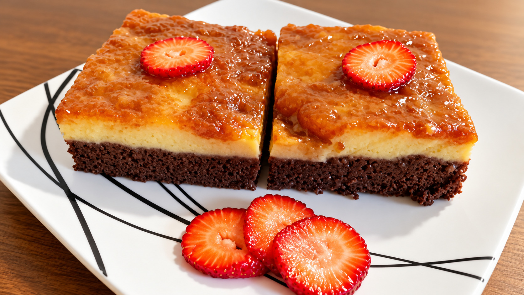 Desert chocoflan