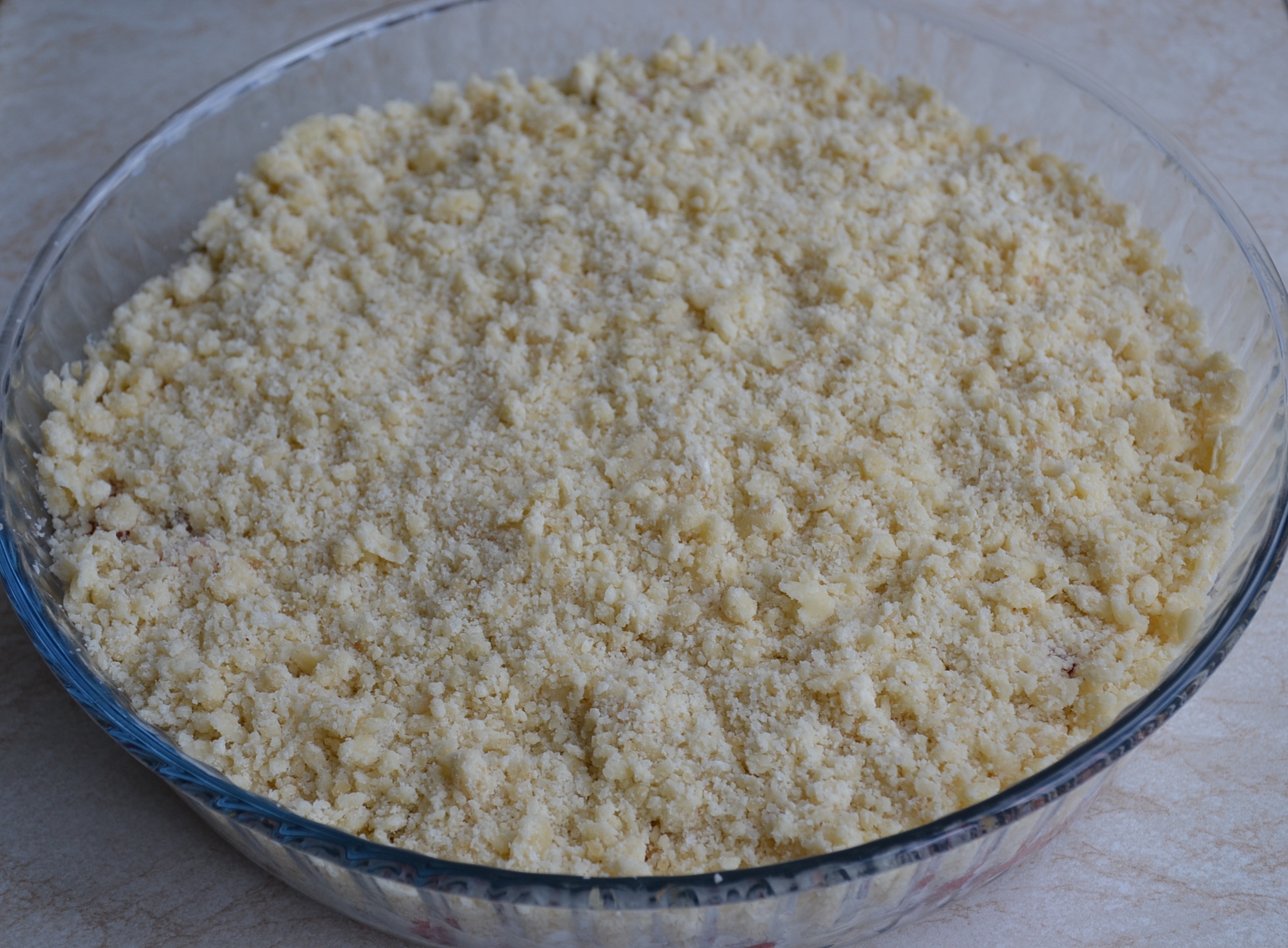 Desert crumble cu capsuni si rubarba - reteta cu nr. 300