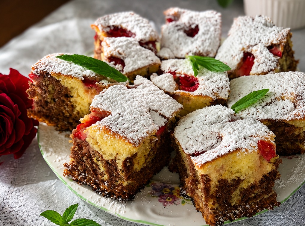 Desert pandispan cu capsune
