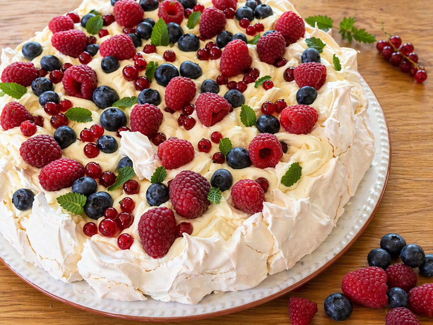Reteta de tort Pavlova, un desert spectaculos si rafinat
