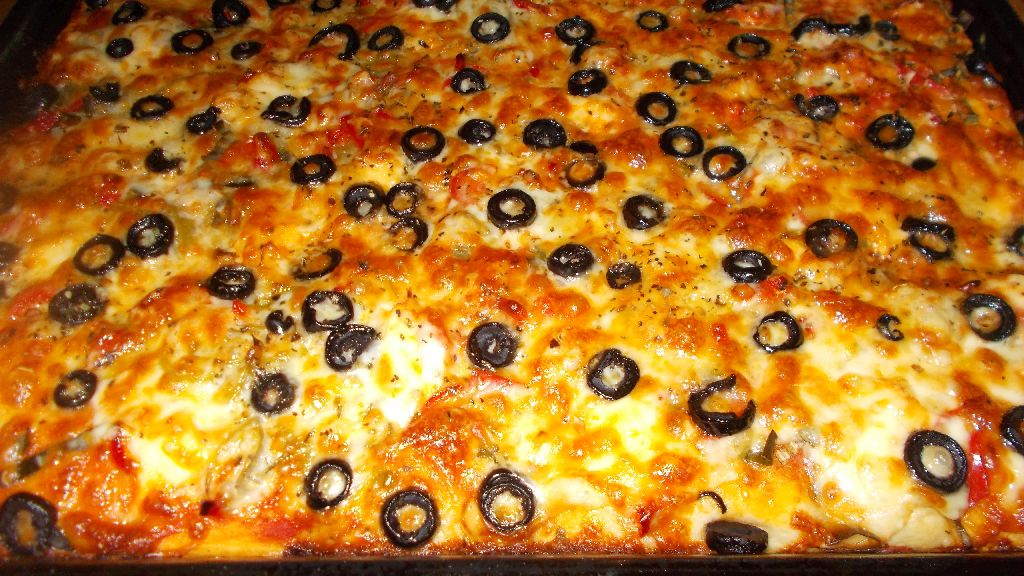 Pizza lacto-vegetariana