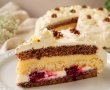 Desert tort cu crema de branza si budinca de vanilie-16