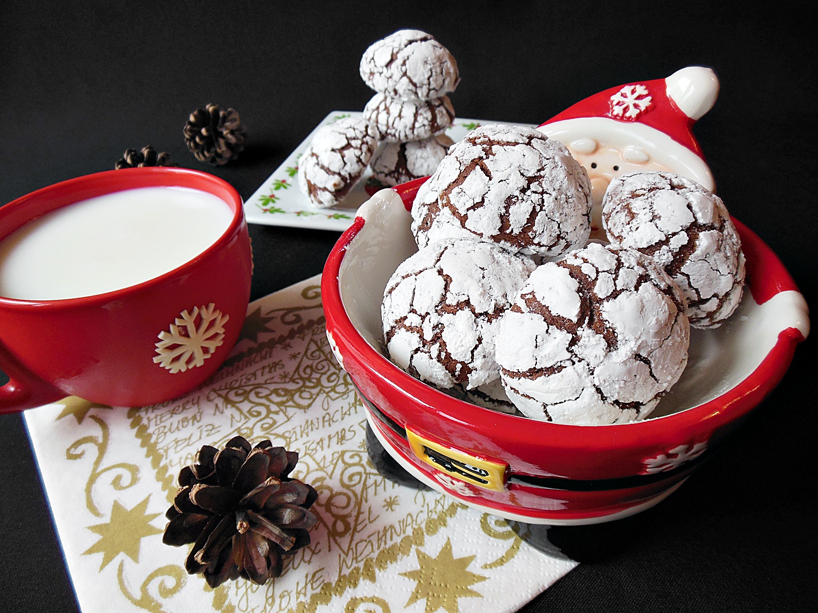 Desert chocolate crinkles