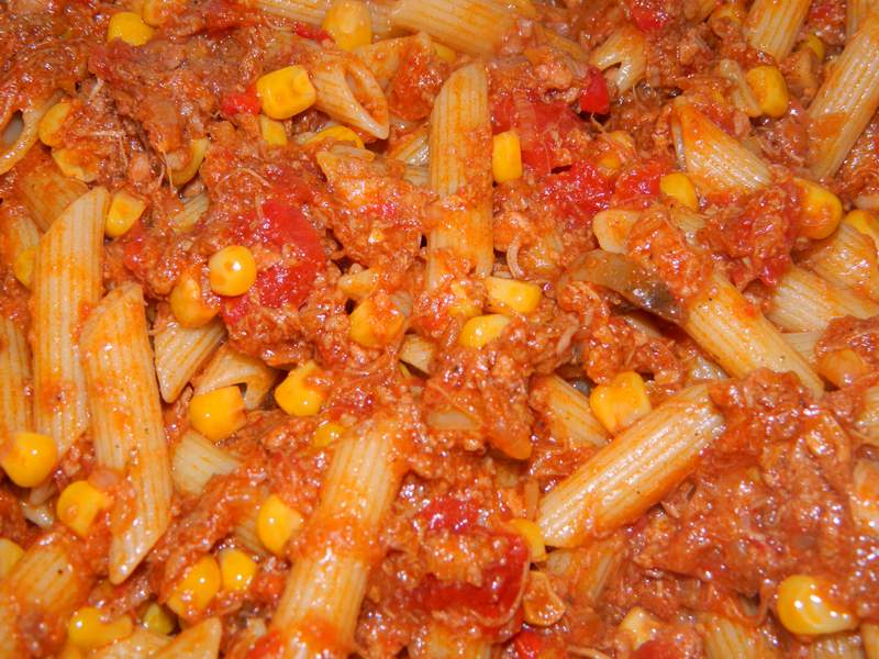 Paste integrale cu carne tocata