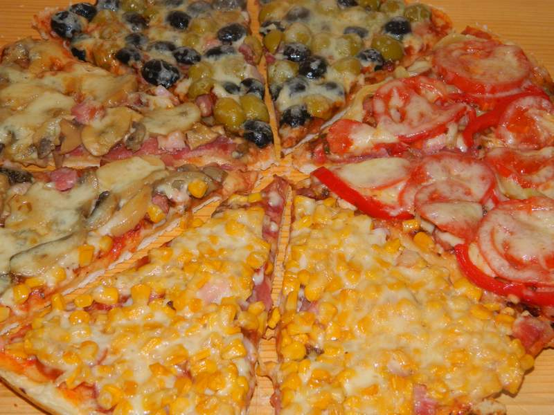 Pizza patru in una