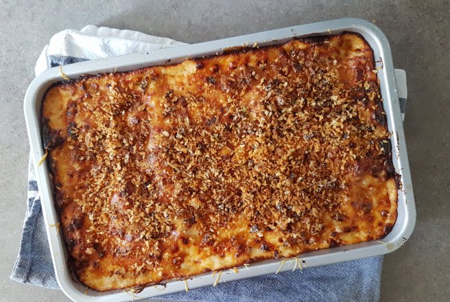 Lasagna crocanta cu carne de rata