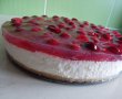 Desert cheesecake cu visine, fara coacere-10