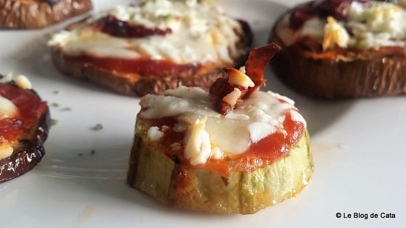 Mini pizza de vinete si dovlecei