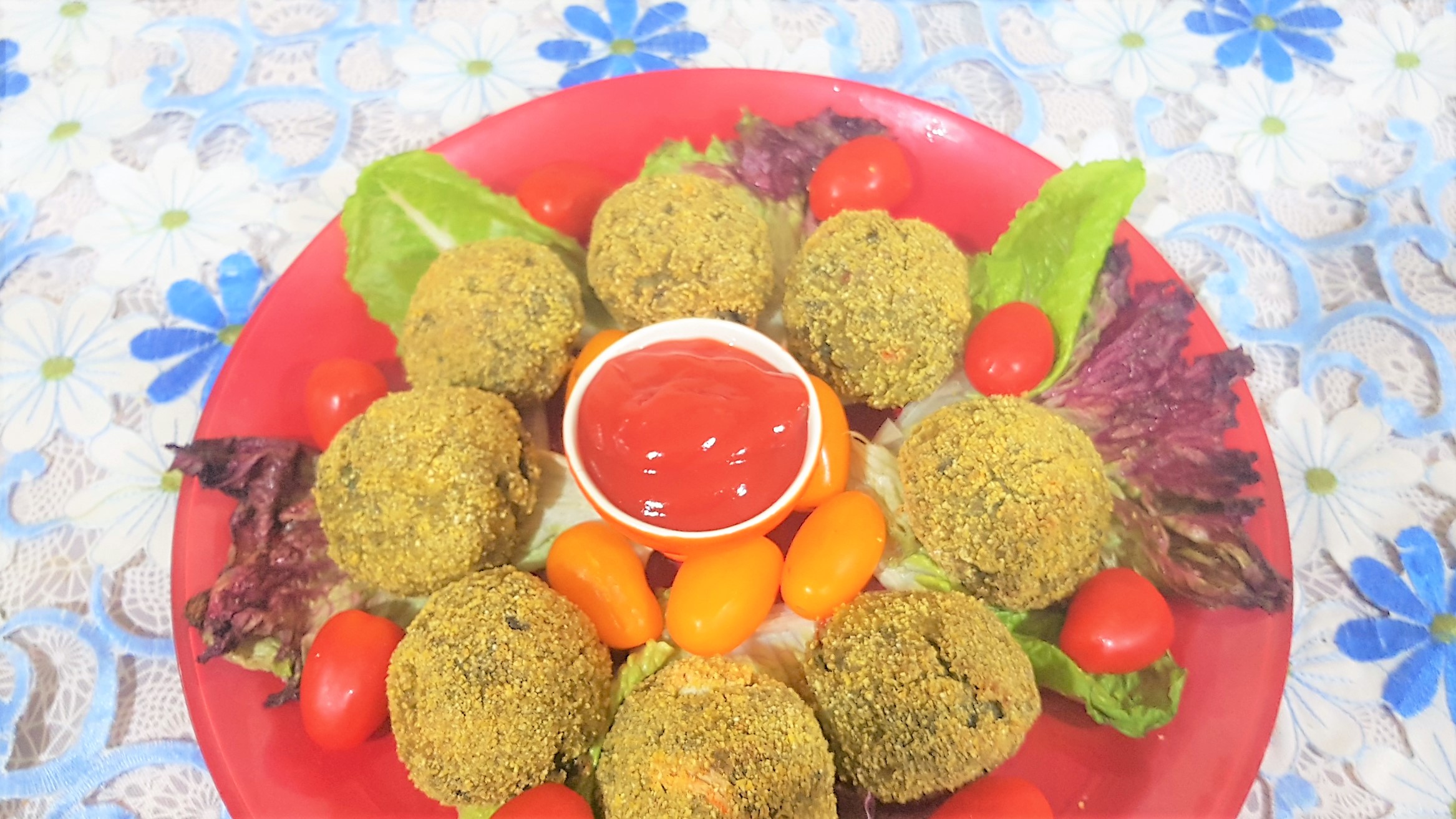 Arancini cu orez, spanac si surimi - chiftelute de orez Mihaela