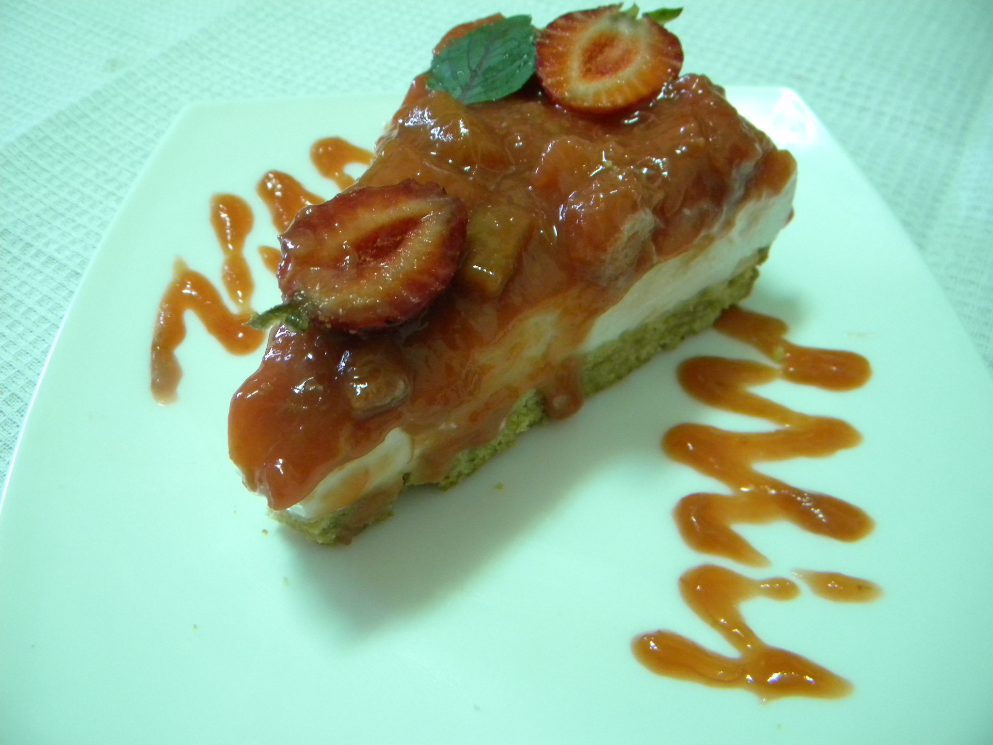 Cheesecake cu rubarba