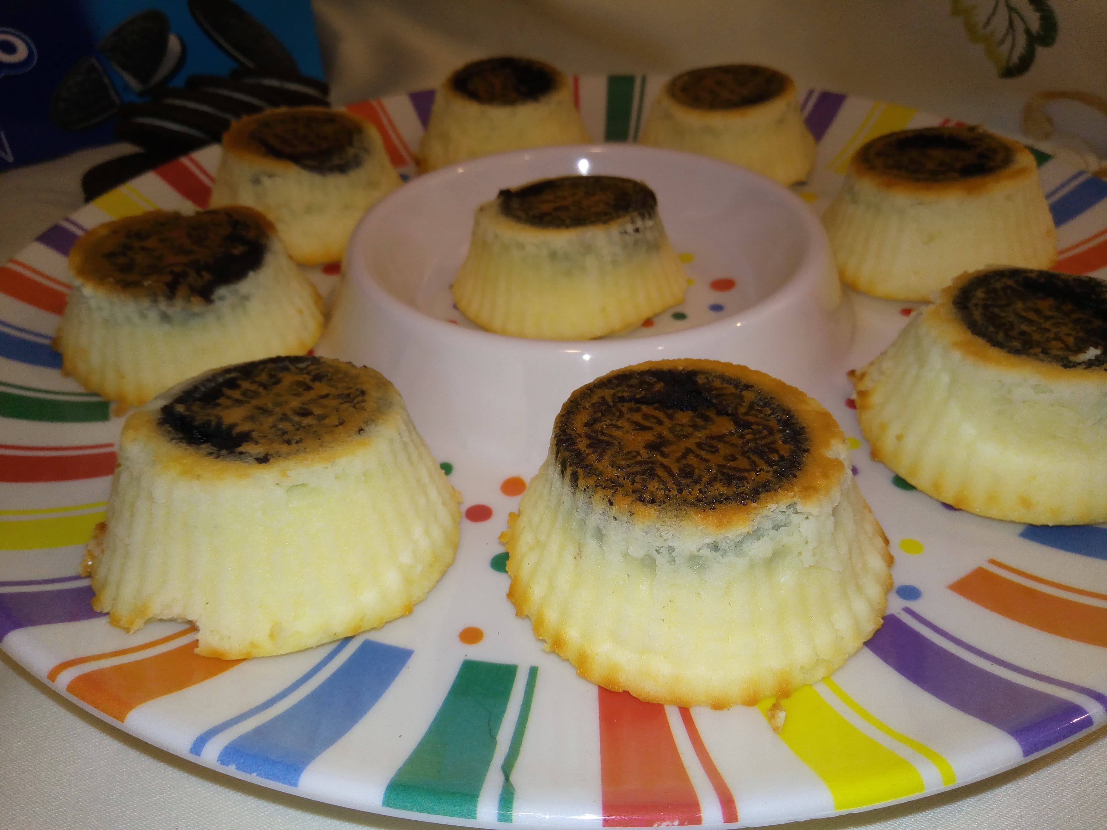 Mini cheesecake cu oreo