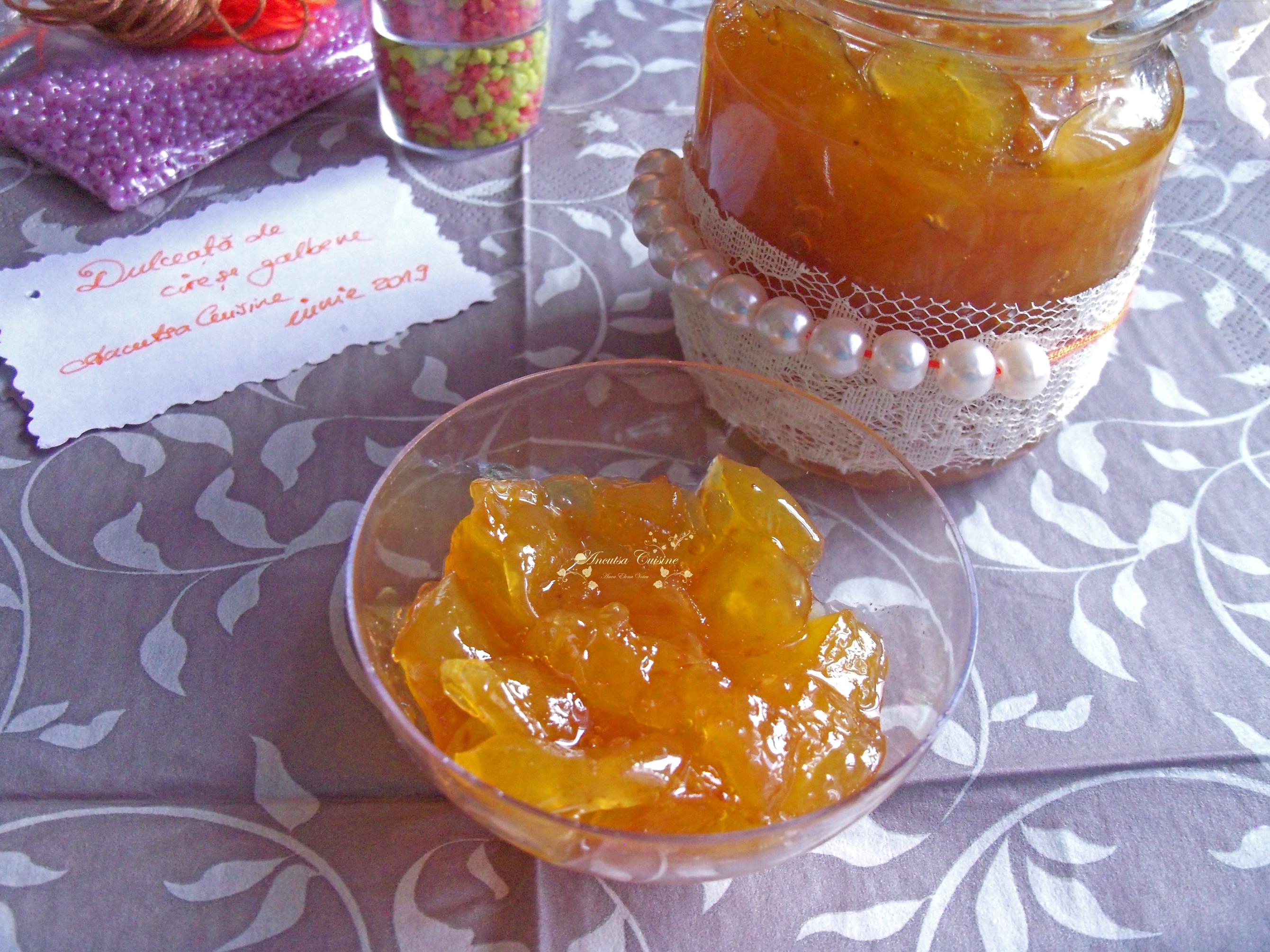 Dulceata de cirese galbene