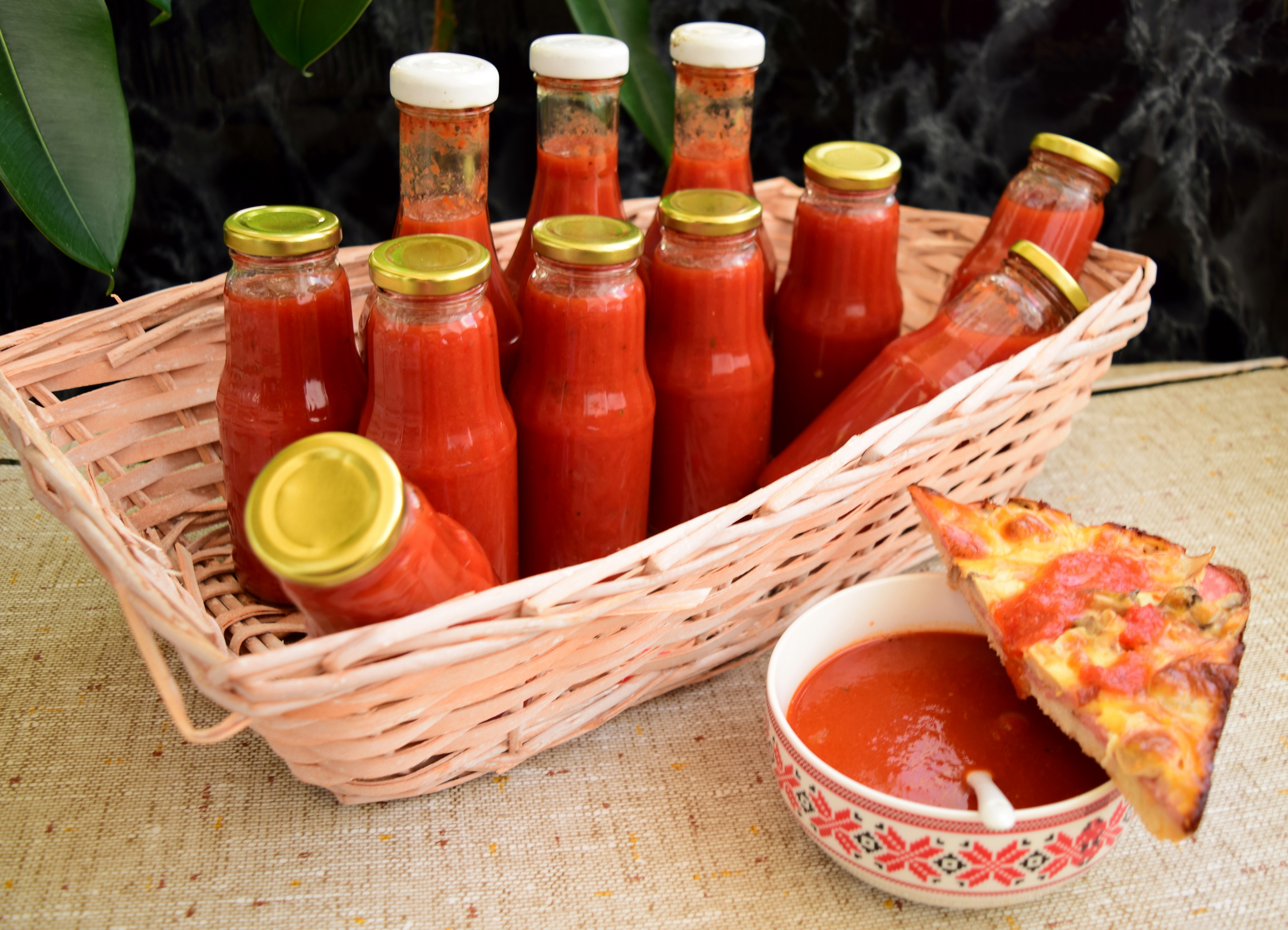 Ketchup de casa dulce-picant