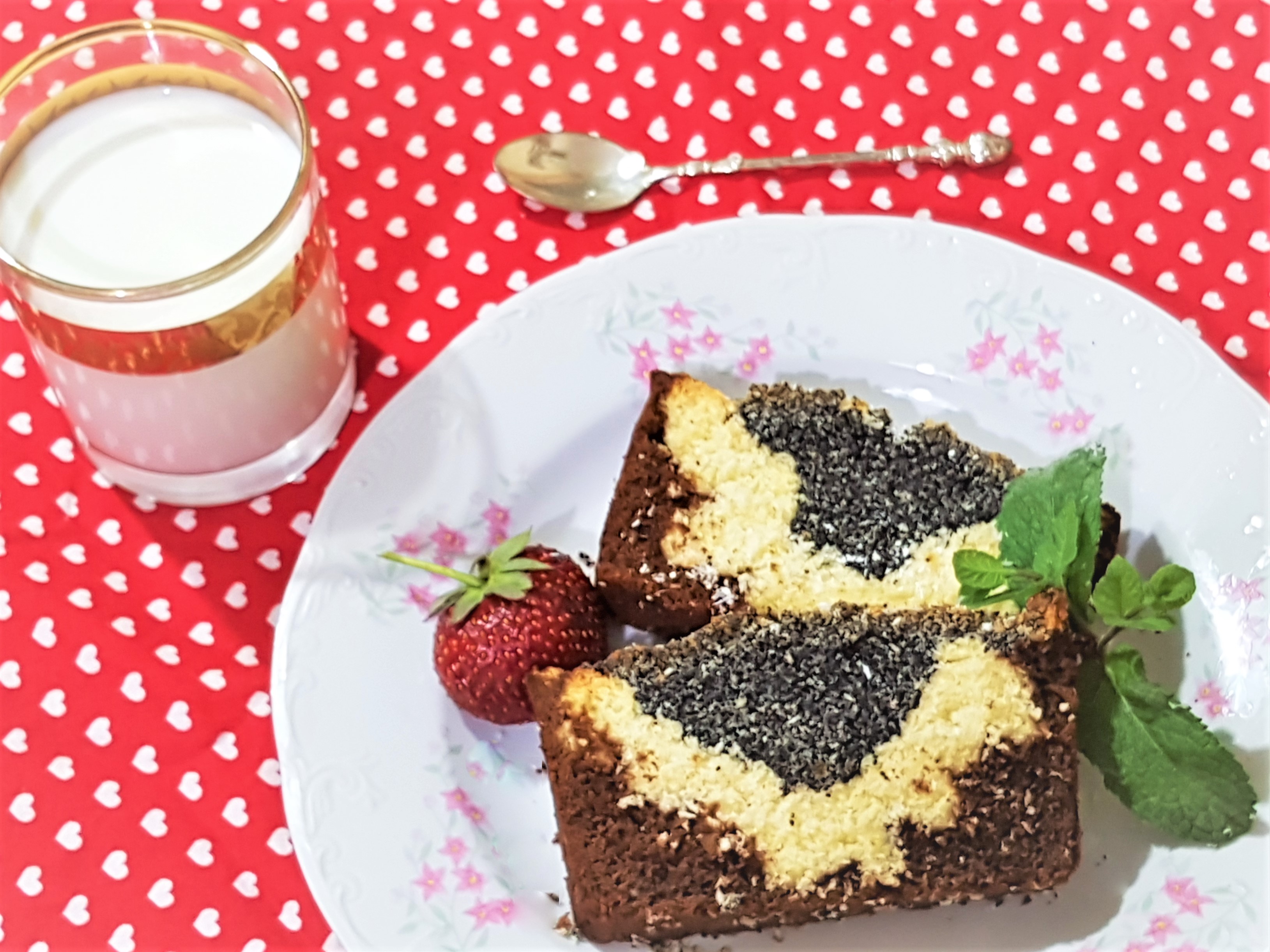 Desert poppy seed coconut bread