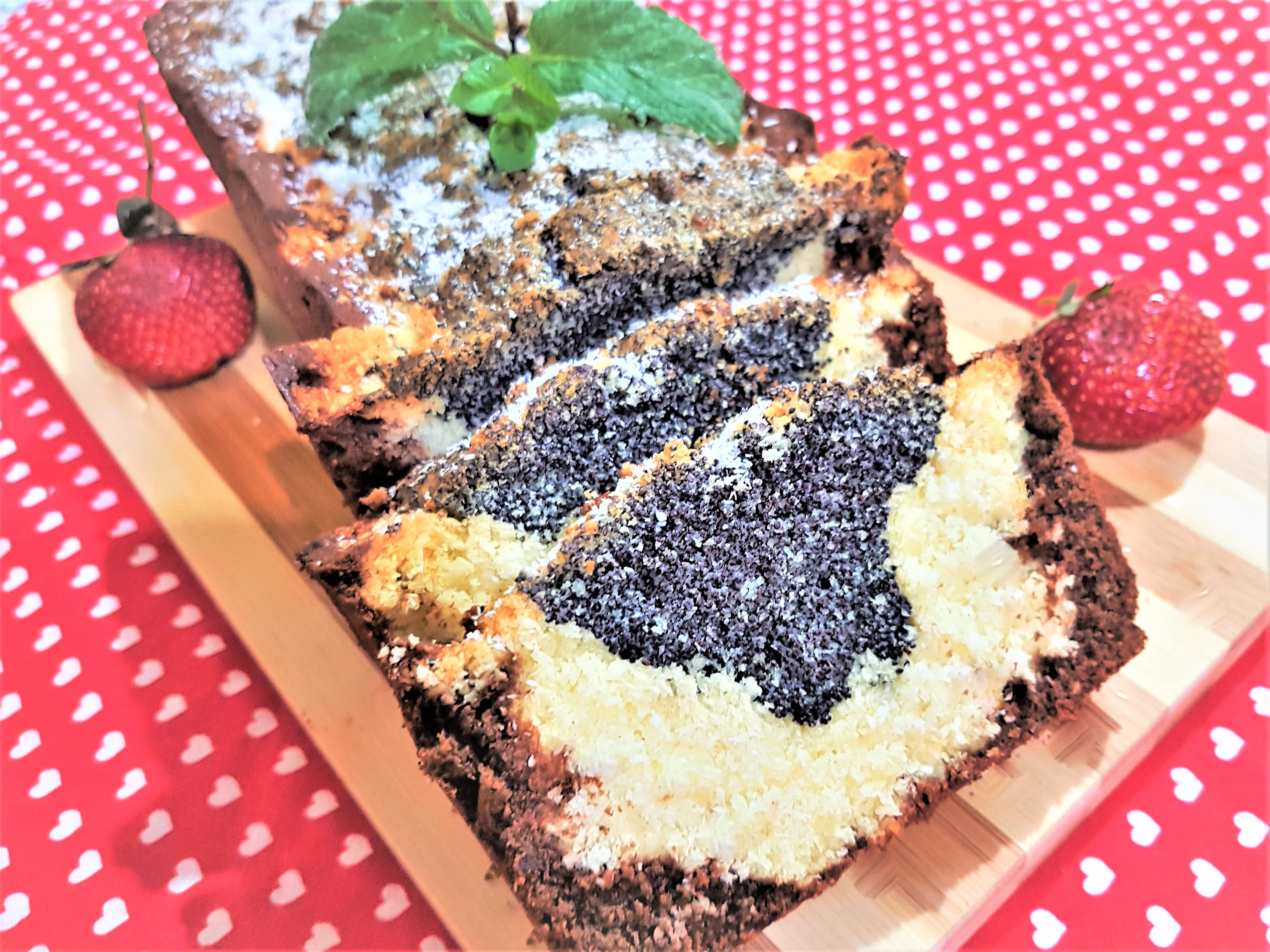 Desert poppy seed coconut bread