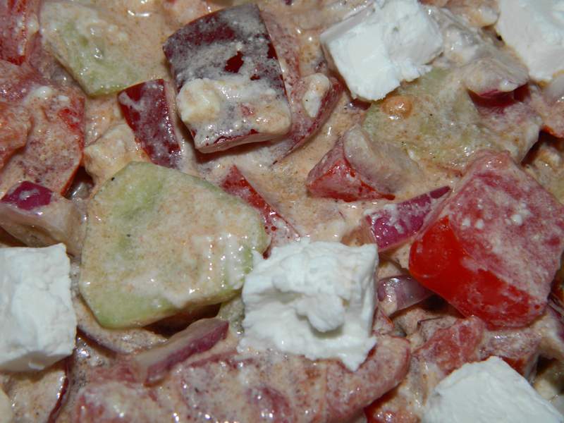 Salata de vara cu branza feta