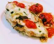 Piept de pui la cuptor cu mozzarella, rosii cherry si busuioc - Pui caprese-7