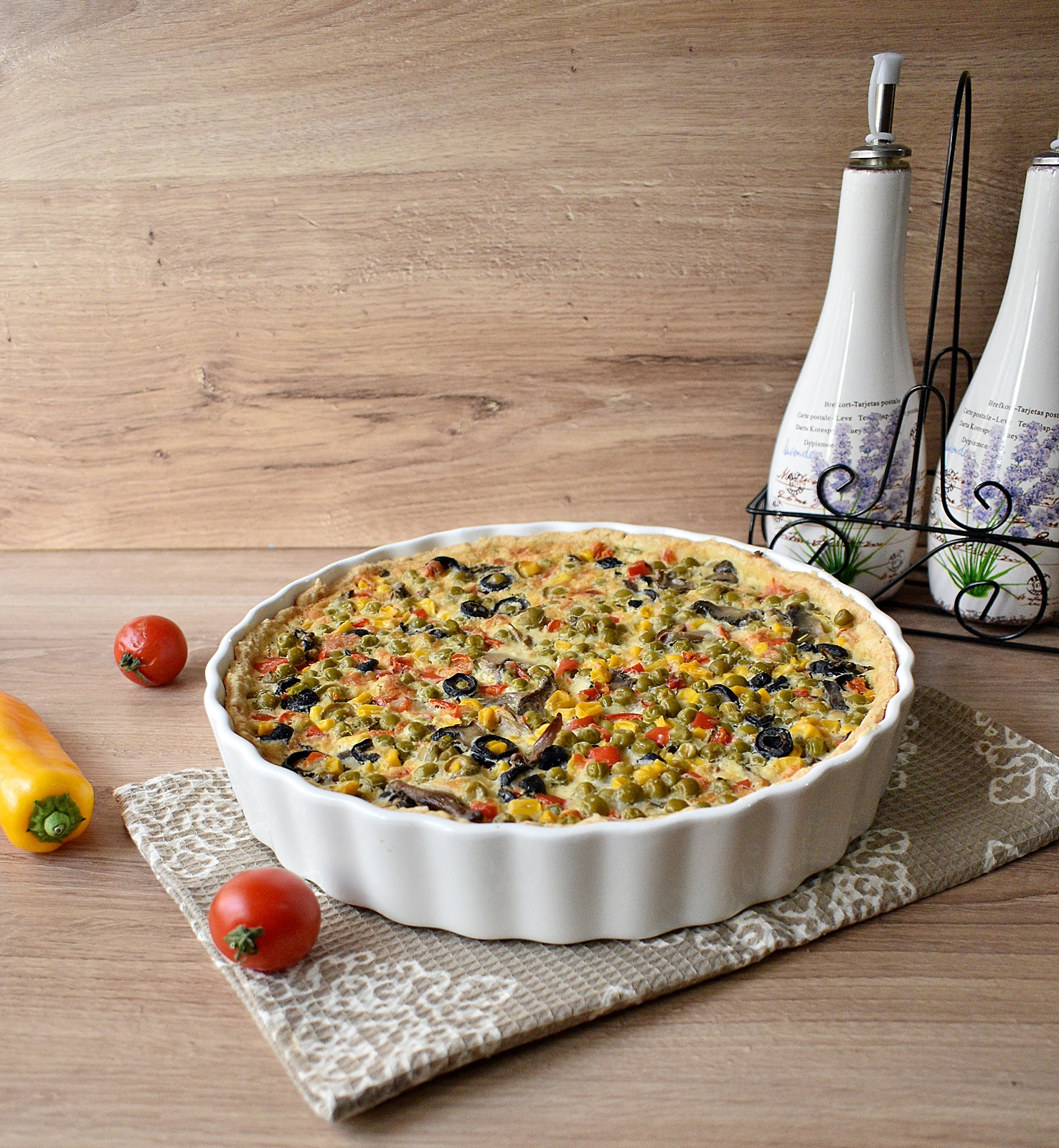 Aperitiv quiche cu legume