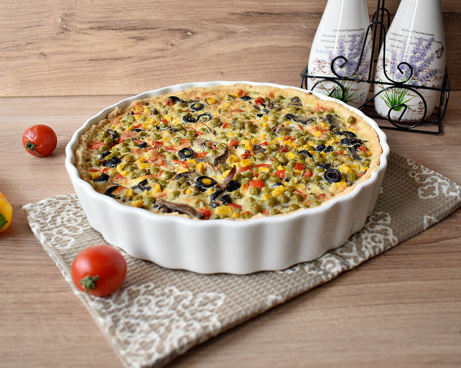 Aperitiv quiche cu legume