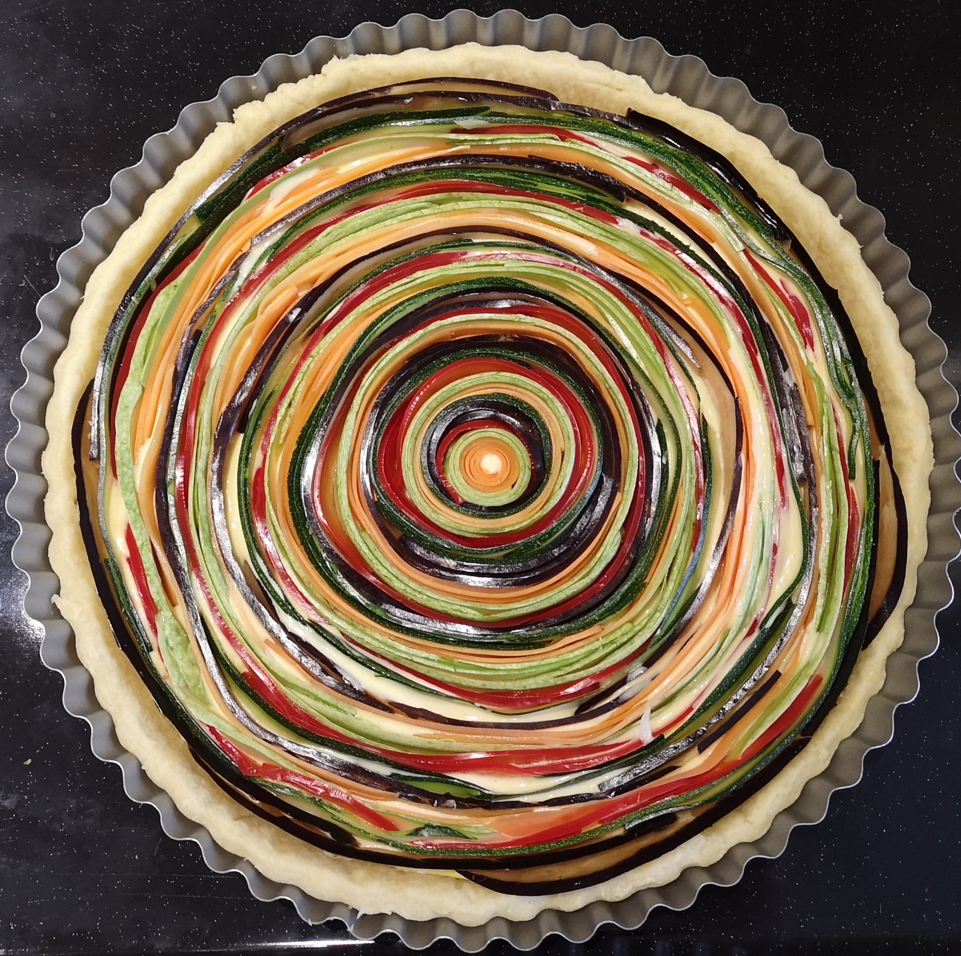 Tarta spiralata cu legume