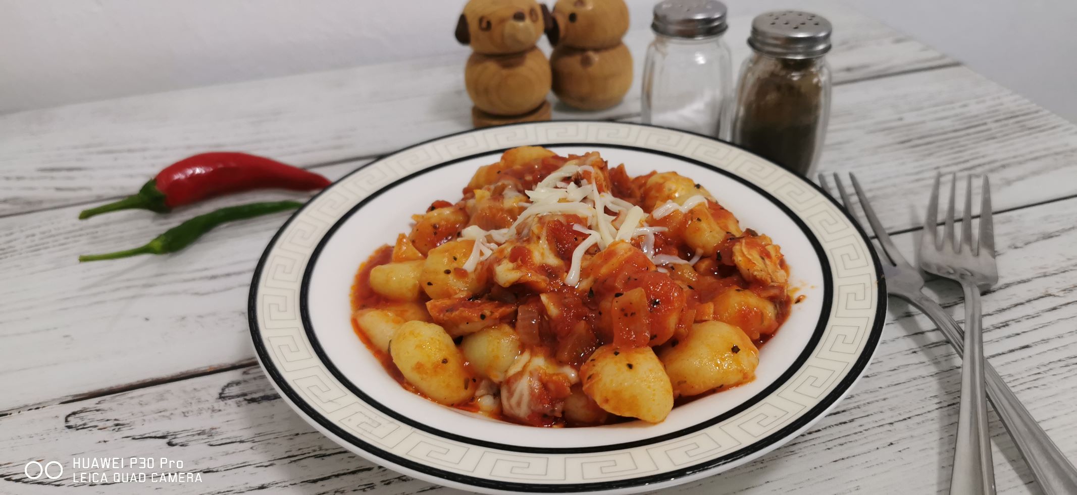 Gnocchi cu piept de pui