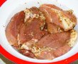 Felii de jambon cu usturoi verde, gatite la slow cooker-1