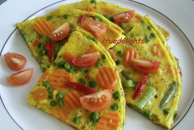 Tortilla con verduras