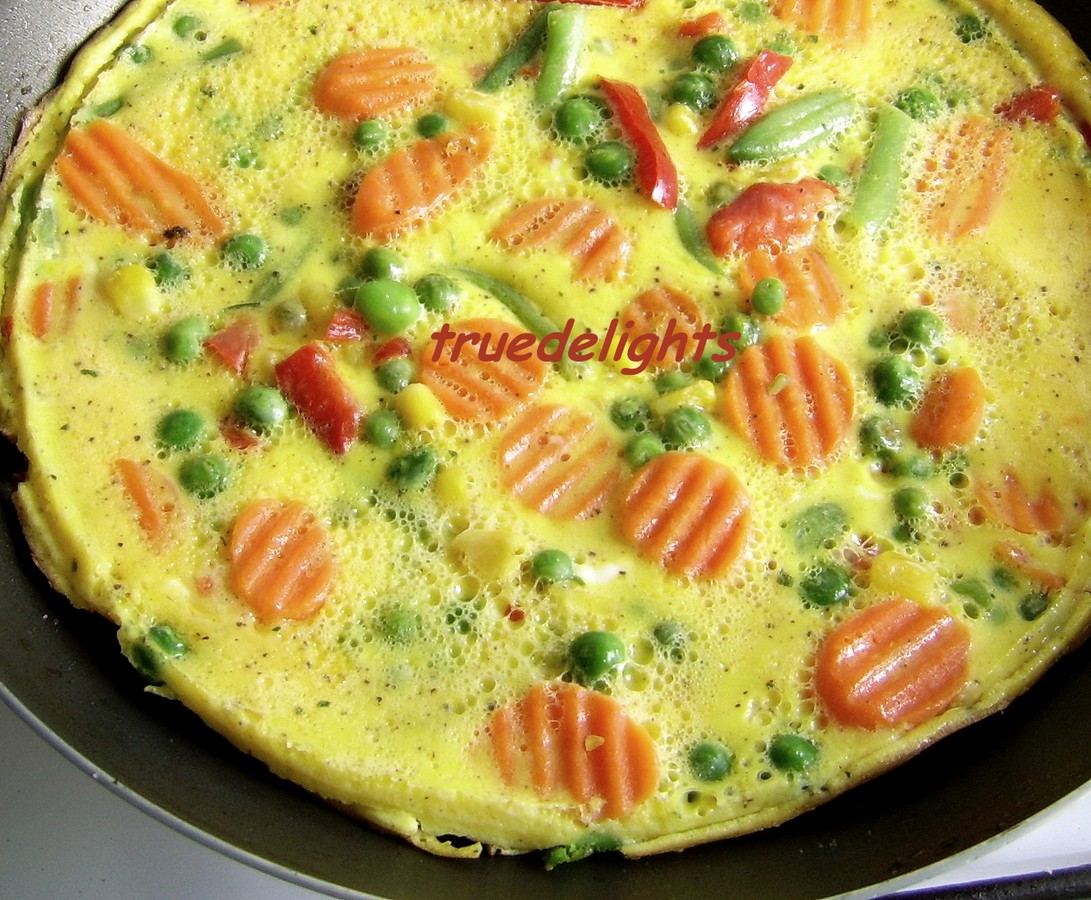 Tortilla con verduras