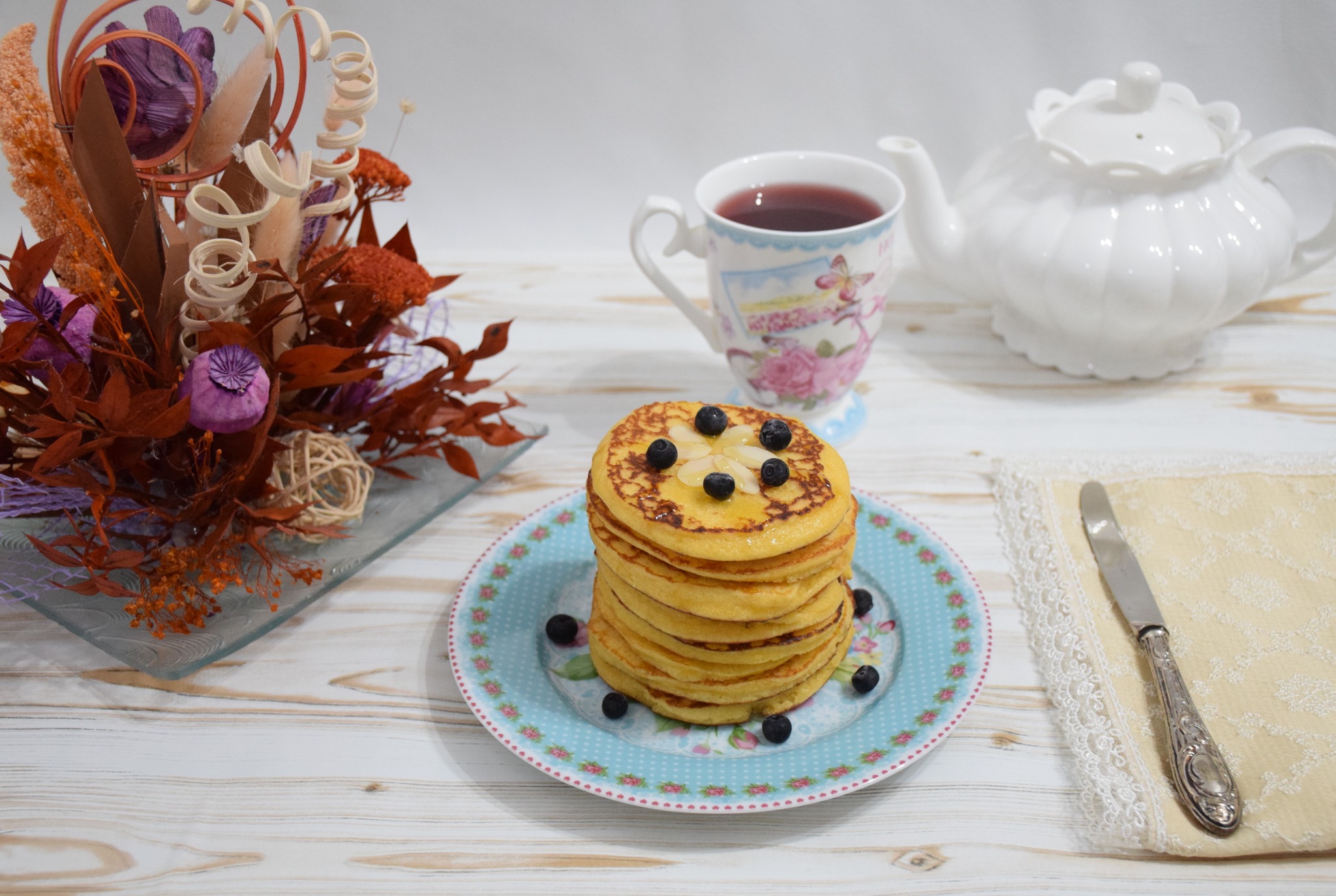 Reteta de pancakes (clatite) cu faina de migdale