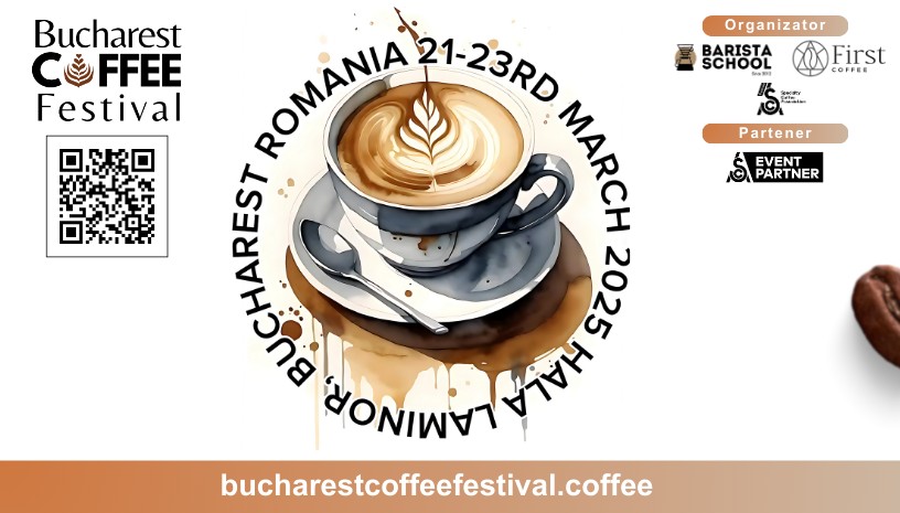 Bucharest Coffee Festival, 11 ani de tradiție  Ediția 2025 începe pe 21 martie, la Hala Laminor